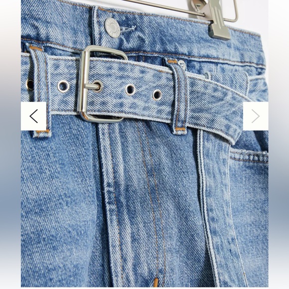 Anthropologie AGOLDE '90s Slim Denim Mini Skirt 26 - Picture 5 of 12